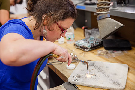 RISD CE jewelry design course: Soldering for Professional Practice 